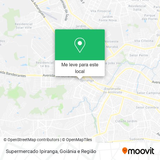 Supermercado Ipiranga mapa