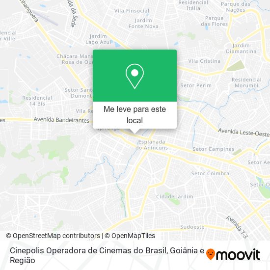 Cinepolis Operadora de Cinemas do Brasil mapa