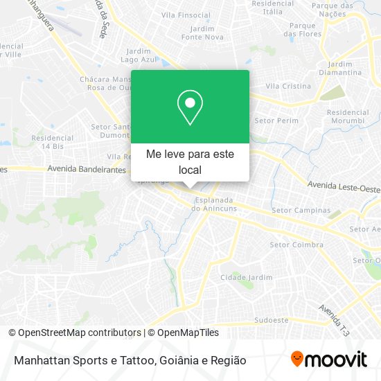 Manhattan Sports e Tattoo mapa