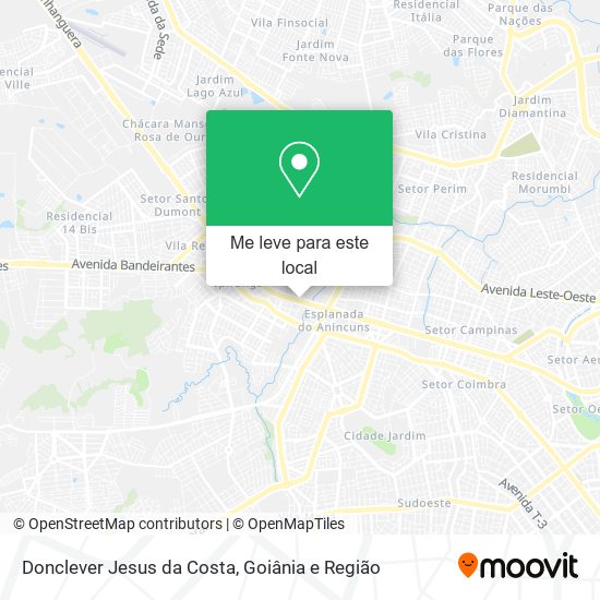 Donclever Jesus da Costa mapa