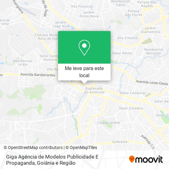 Giga Agência de Modelos Publicidade E Propaganda mapa