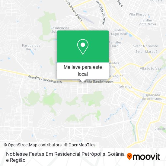 Noblesse Festas Em Residencial Petrópolis mapa