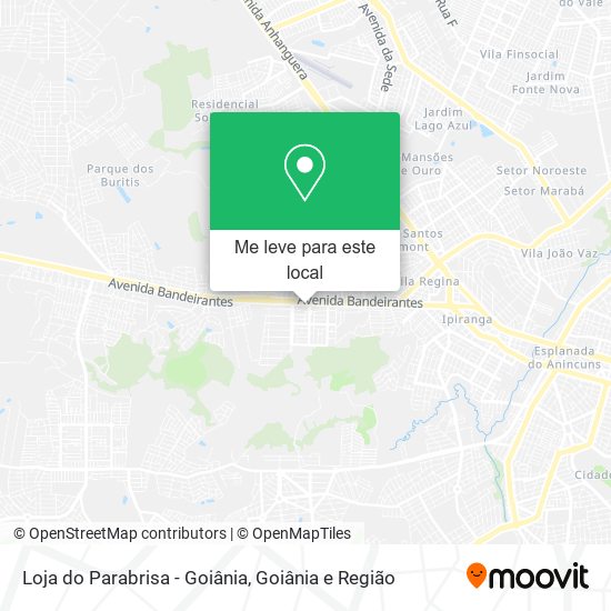 Loja do Parabrisa - Goiânia mapa