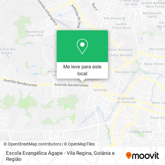 Escola Evangélica Ágape - Vila Regina mapa