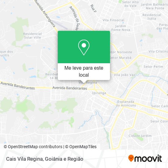 Cais Vila Regina mapa