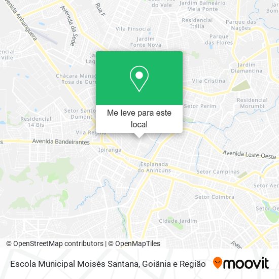 Escola Municipal Moisés Santana mapa