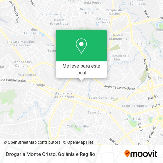 Drogaria Monte Cristo mapa