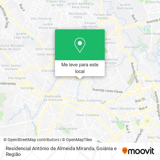 Residencial Antônio de Almeida Miranda mapa