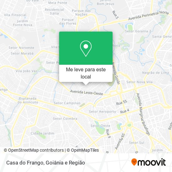 Casa do Frango mapa