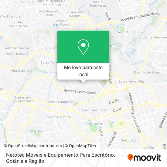 Netotec Móveis e Equipamento Para Escritório mapa