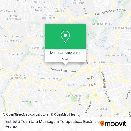 Instituto Toshitara Massagem Terapeutica mapa