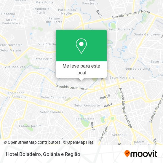 Hotel Boiadeiro mapa