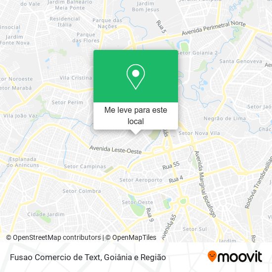 Fusao Comercio de Text mapa