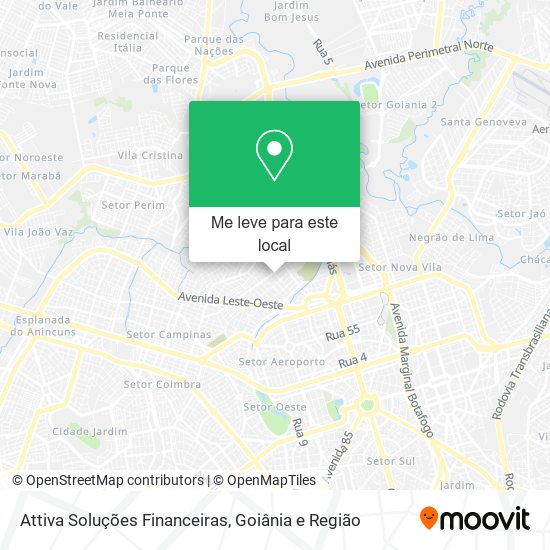 Attiva Soluções Financeiras mapa