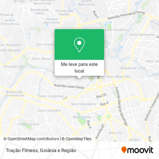 Tração Fitness mapa