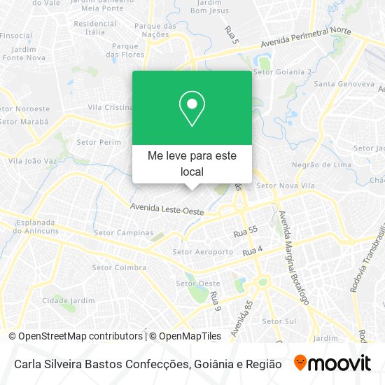 Carla Silveira Bastos Confecções mapa