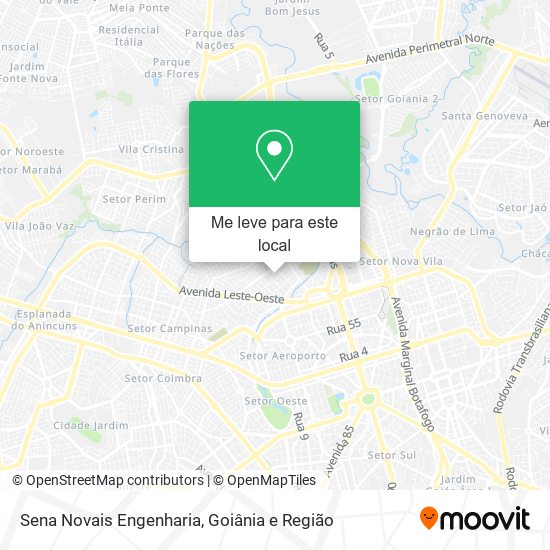 Sena Novais Engenharia mapa