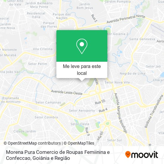 Morena Pura Comercio de Roupas Femiinina e Confeccao mapa