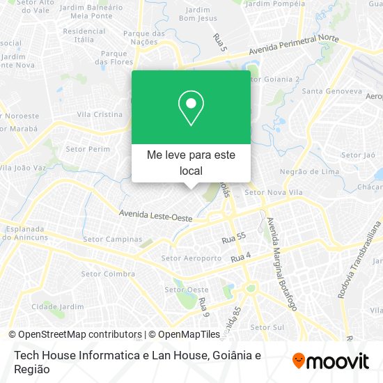 Tech House Informatica e Lan House mapa