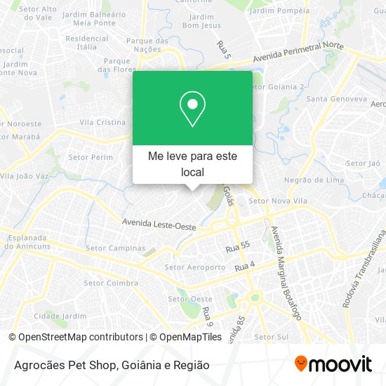 Agrocães Pet Shop mapa