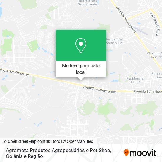 Agromota Produtos Agropecuários e Pet Shop mapa