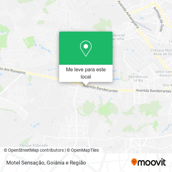 Motel Sensação mapa