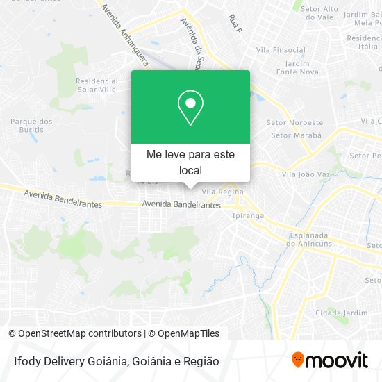 Ifody Delivery Goiânia mapa