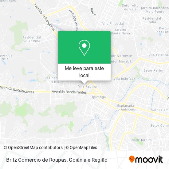 Britz Comercio de Roupas mapa