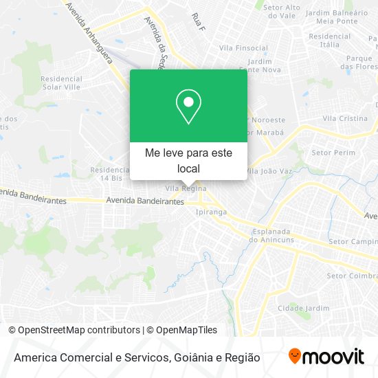 America Comercial e Servicos mapa