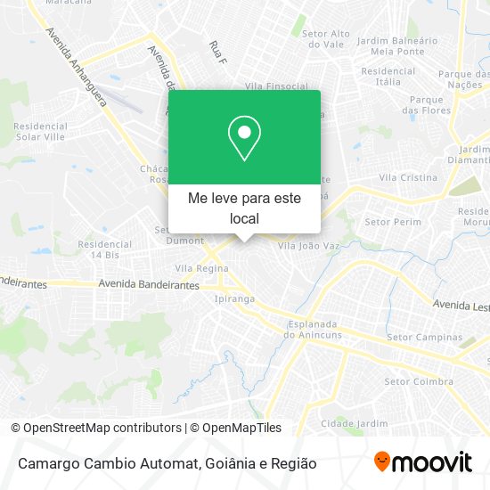 Camargo Cambio Automat mapa