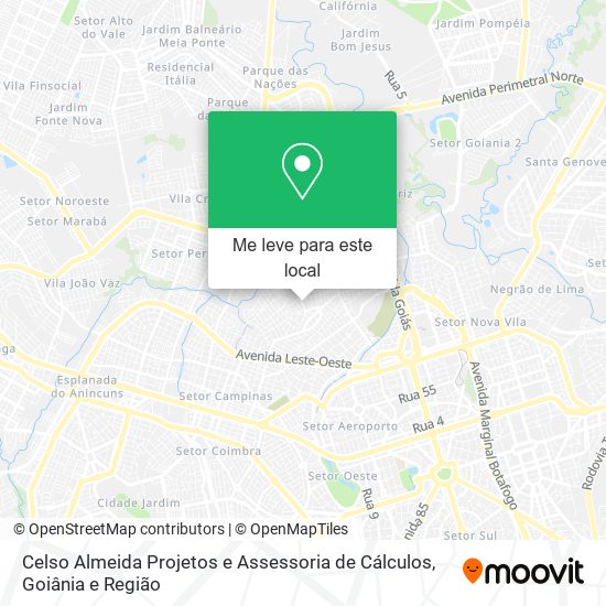 Celso Almeida Projetos e Assessoria de Cálculos mapa