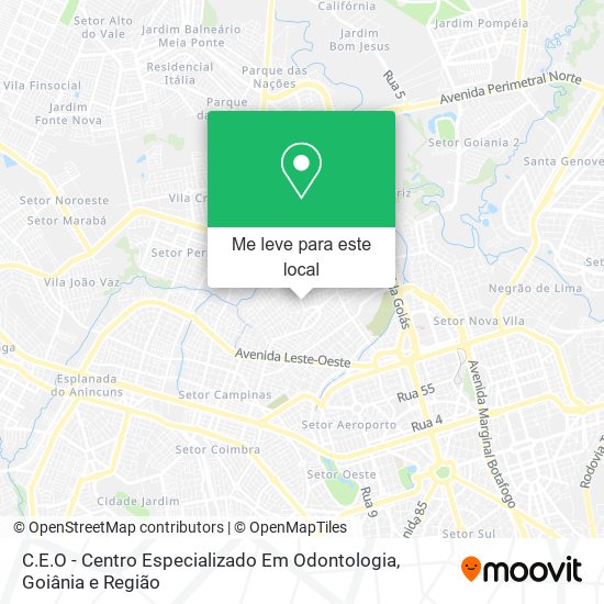 C.E.O - Centro Especializado Em Odontologia mapa