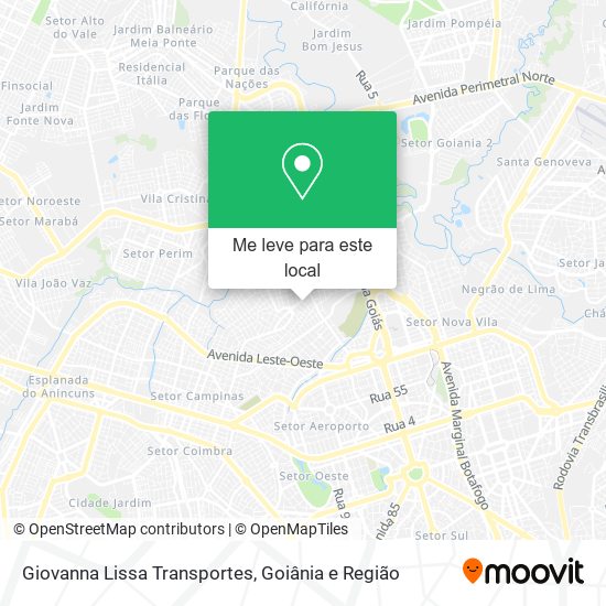 Giovanna Lissa Transportes mapa