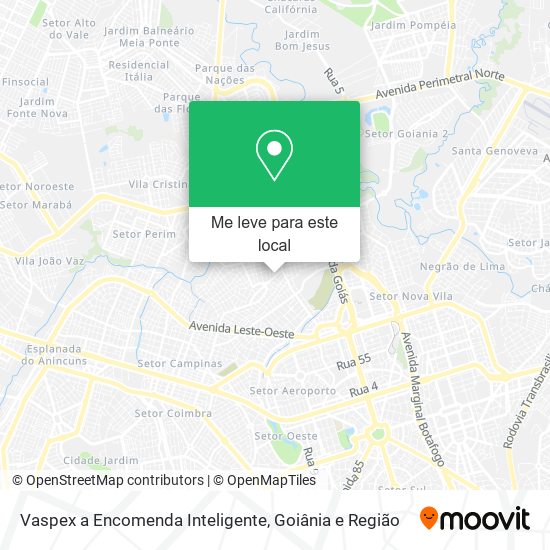 Vaspex a Encomenda Inteligente mapa