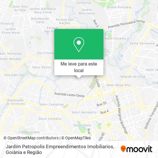 Jardim Petropolis Empreendimentos Imobiliarios mapa