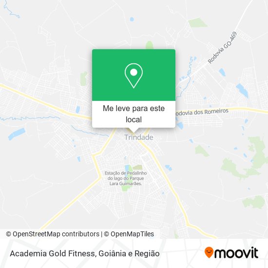 Academia Gold Fitness mapa