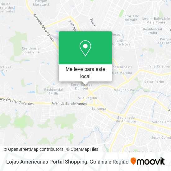 Lojas Americanas Portal Shopping mapa