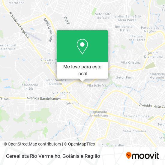 Cerealista Rio Vermelho mapa