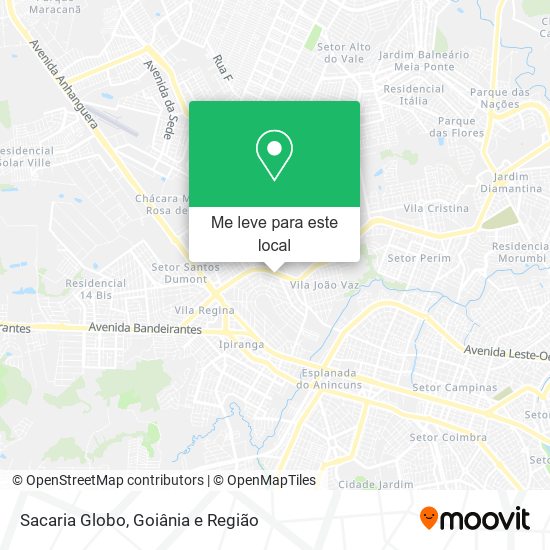 Sacaria Globo mapa