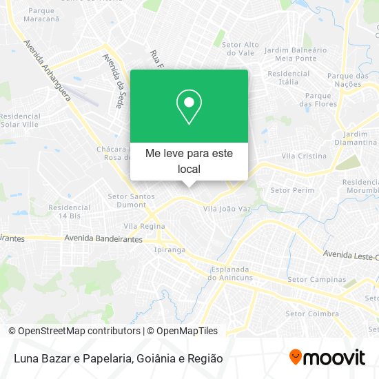 Luna Bazar e Papelaria mapa