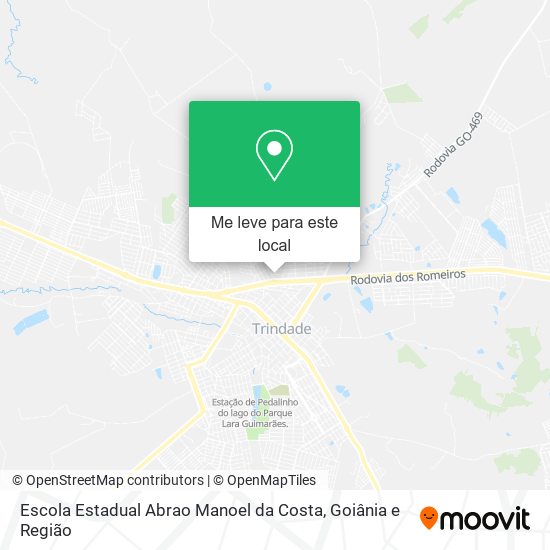 Escola Estadual Abrao Manoel da Costa mapa