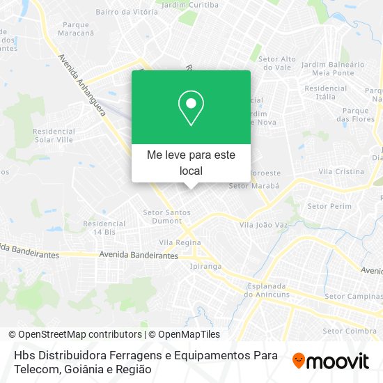 Hbs Distribuidora Ferragens e Equipamentos Para Telecom mapa