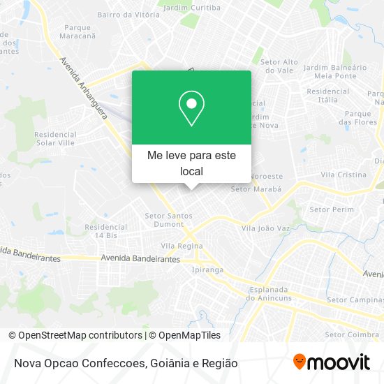 Nova Opcao Confeccoes mapa