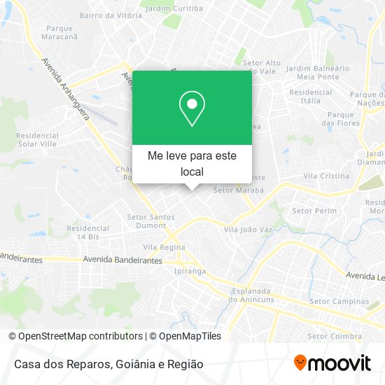 Casa dos Reparos mapa