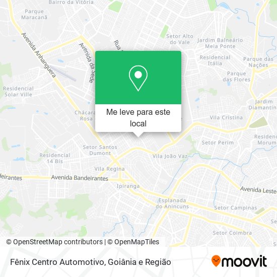 Fênix Centro Automotivo mapa