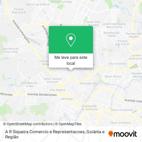 A R Siqueira Comercio e Representacoes mapa