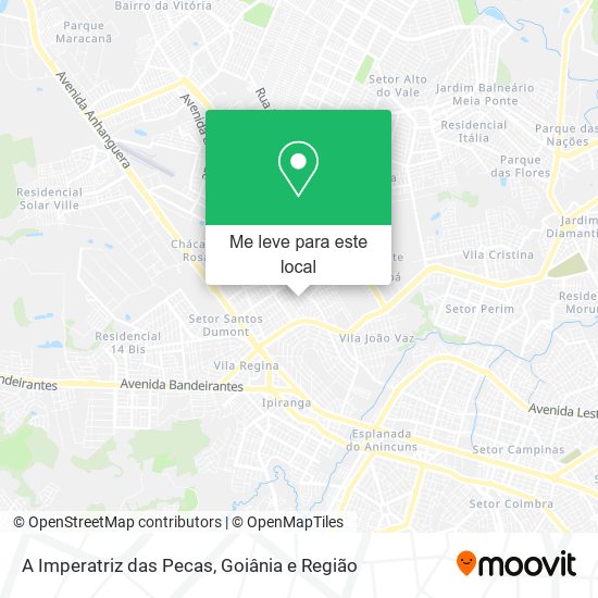 A Imperatriz das Pecas mapa