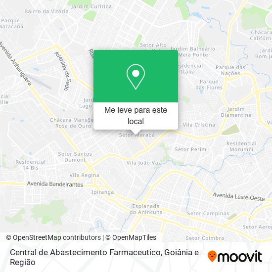 Central de Abastecimento Farmaceutico mapa