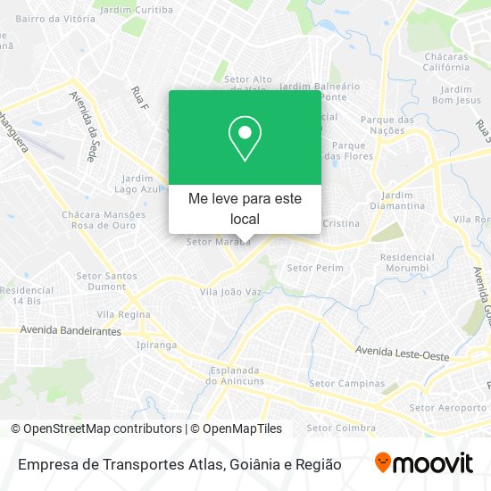 Empresa de Transportes Atlas mapa