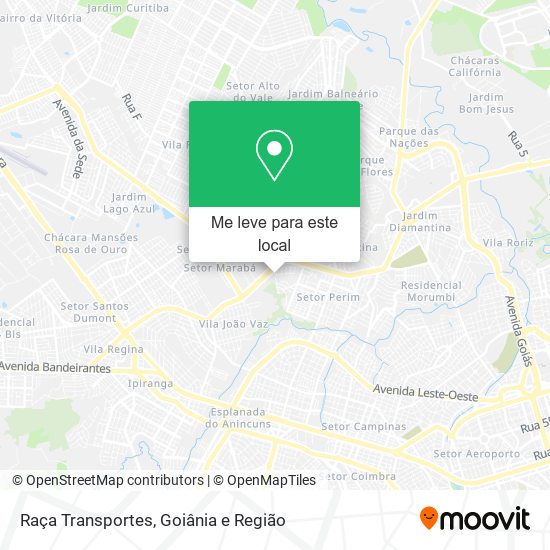 Raça Transportes mapa